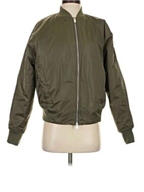 Athleta Olive Green Women's Bomber Jacket